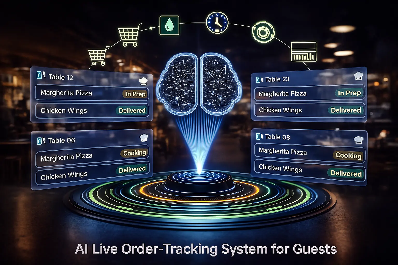 AI Live Order-Tracking System for Guests