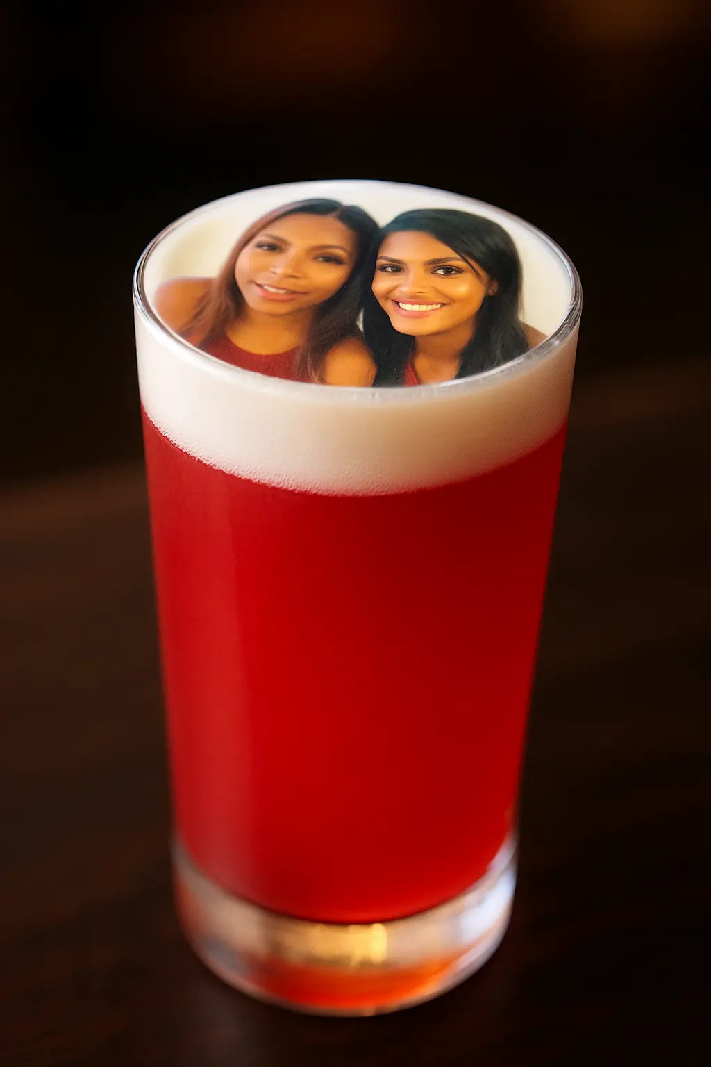 Insta Face on Cocktail/Mocktail / Beer