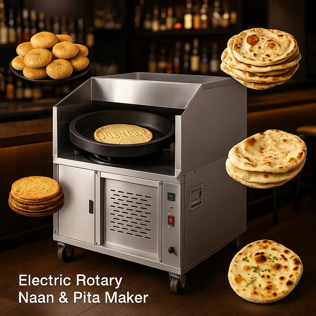 ElectricRotoTandoor Pro – Electric Rotary Naan & Pita Maker