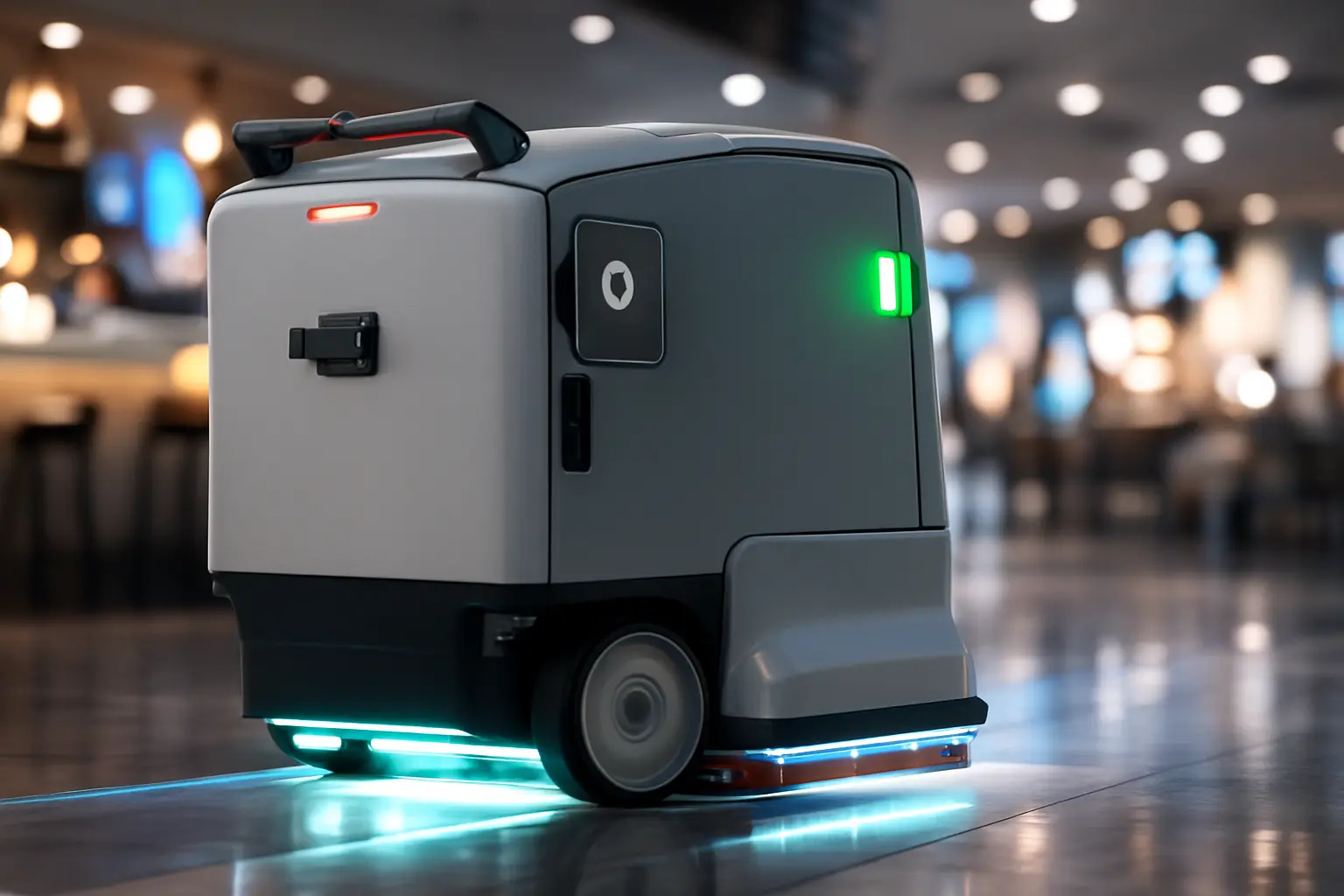 RoboClean Pro – Autonomous Floor Cleaning & UVC Sanitization Bot